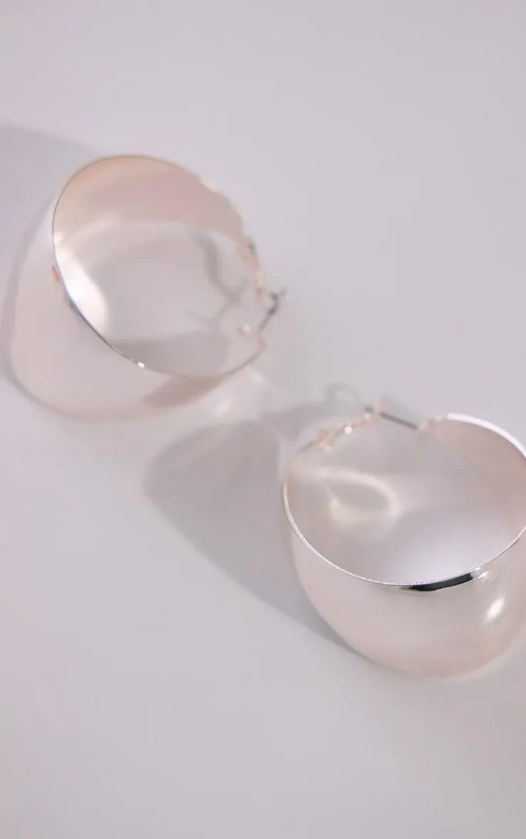 PrettyLittleThing Hoop Earrings*Chunky Flare Hoop Earrings