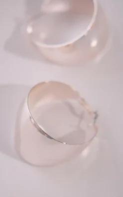 PrettyLittleThing Hoop Earrings*Chunky Flare Hoop Earrings