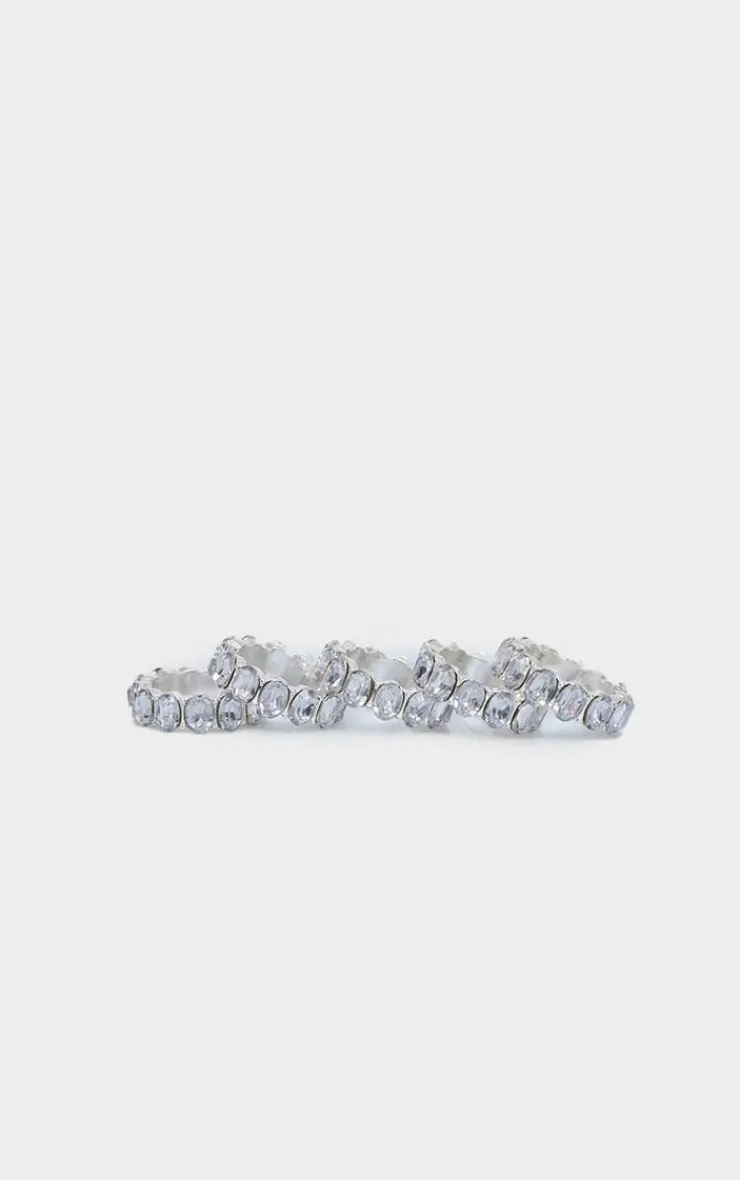 PrettyLittleThing Rings*Chunky Jewel Ring Multipack