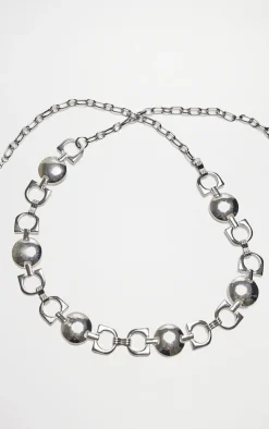 PrettyLittleThing Body Jewelry*Circle Chunky Link Belly Chain