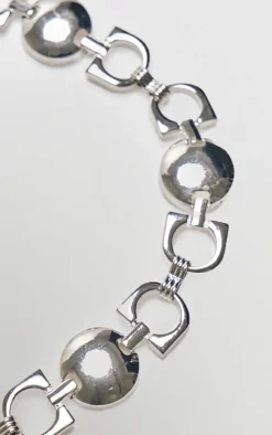 PrettyLittleThing Body Jewelry*Circle Chunky Link Belly Chain