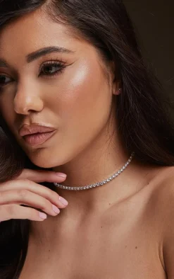 PrettyLittleThing Necklaces*Dainty Stud And Necklace Set