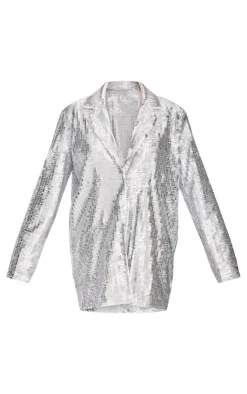 Diamante Blazer Dress-PrettyLittleThing Discount