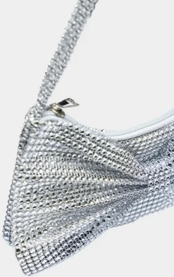 PrettyLittleThing Shoulder Bags*Diamante Bow Shoulder Bag