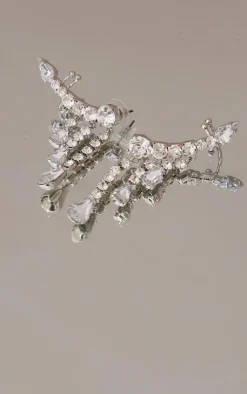 PrettyLittleThing Statement Earrings*Diamante Drop Ear Climber