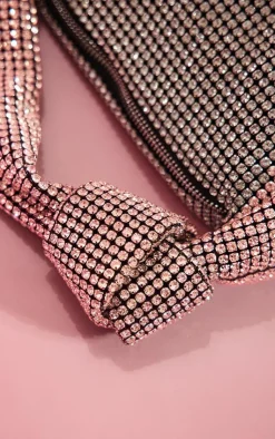 PrettyLittleThing Party Bags*Diamante Slouchy Knot Shoulder Bag