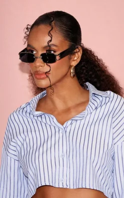 PrettyLittleThing Square Sunglasses*Frame Slim Square Chunky Sunglasses