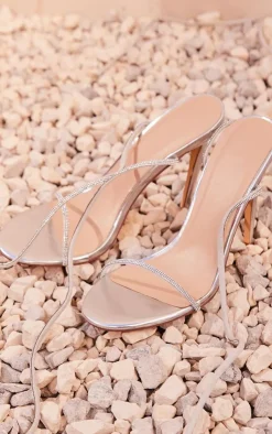 PrettyLittleThing High Heels*Glitter Lace Up Heels