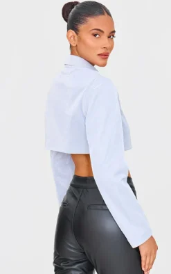 Glitter Single Breasted Cropped Blazer-PrettyLittleThing New