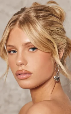 PrettyLittleThing Statement Earrings*Heart Chain Link Statement Earrings