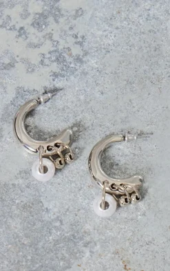 PrettyLittleThing Hoop Earrings*Hoop Pearl Earrings