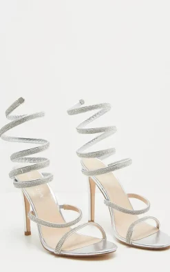 PrettyLittleThing High Heels*Jewel Diamante Heel