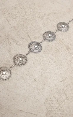 PrettyLittleThing Chain Belts*Metal Disc Chain Belt