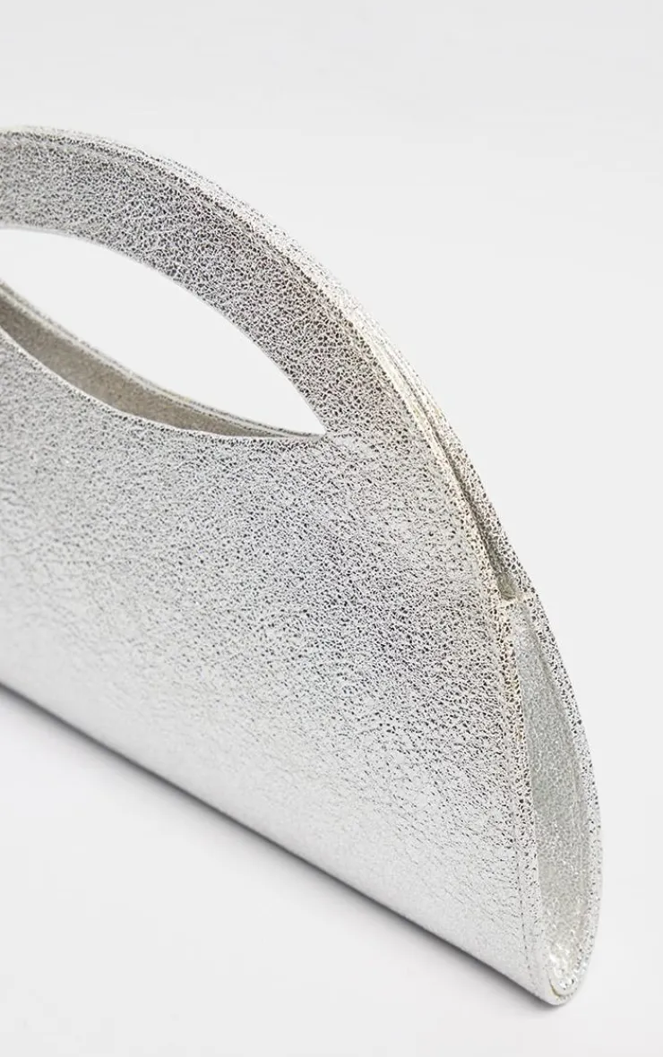 PrettyLittleThing Party Bags*Metallic Curved Mini Bag