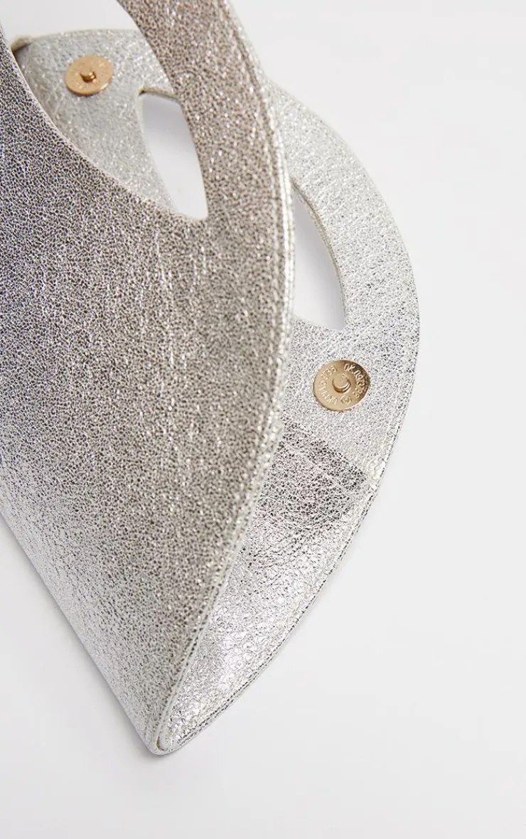 PrettyLittleThing Party Bags*Metallic Curved Mini Bag