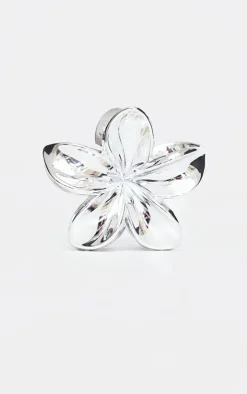 PrettyLittleThing Hair Accessories*Metallic Flower Hair Claw Clip