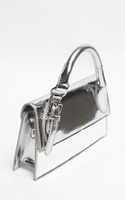 PrettyLittleThing Crossbody Bags*Metallic PU Rectangle Crossbody Bag
