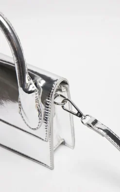 PrettyLittleThing Crossbody Bags*Metallic PU Rectangle Crossbody Bag