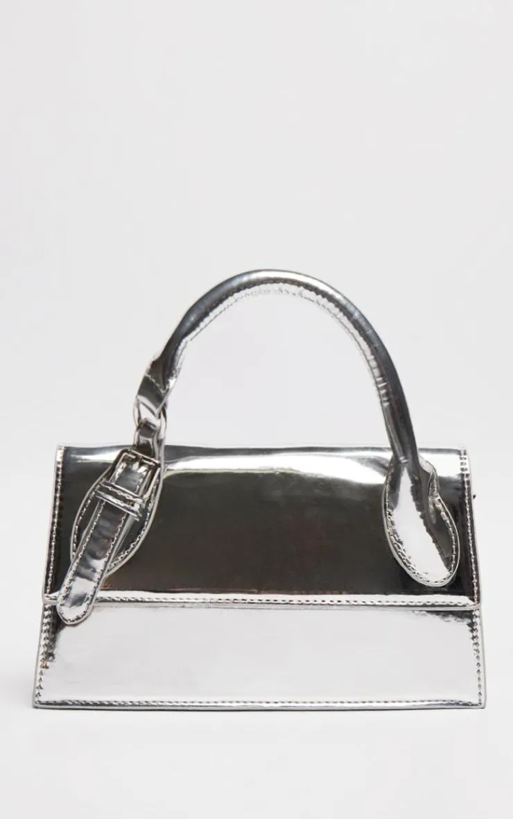 PrettyLittleThing Crossbody Bags*Metallic PU Rectangle Crossbody Bag
