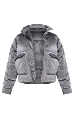 PrettyLittleThing Puffer Jackets*Metallic Puffer Jacket