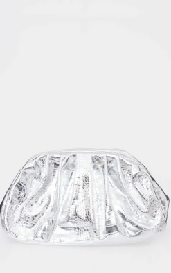 PrettyLittleThing Shoulder Bags*Metallic Slouchy Clutch