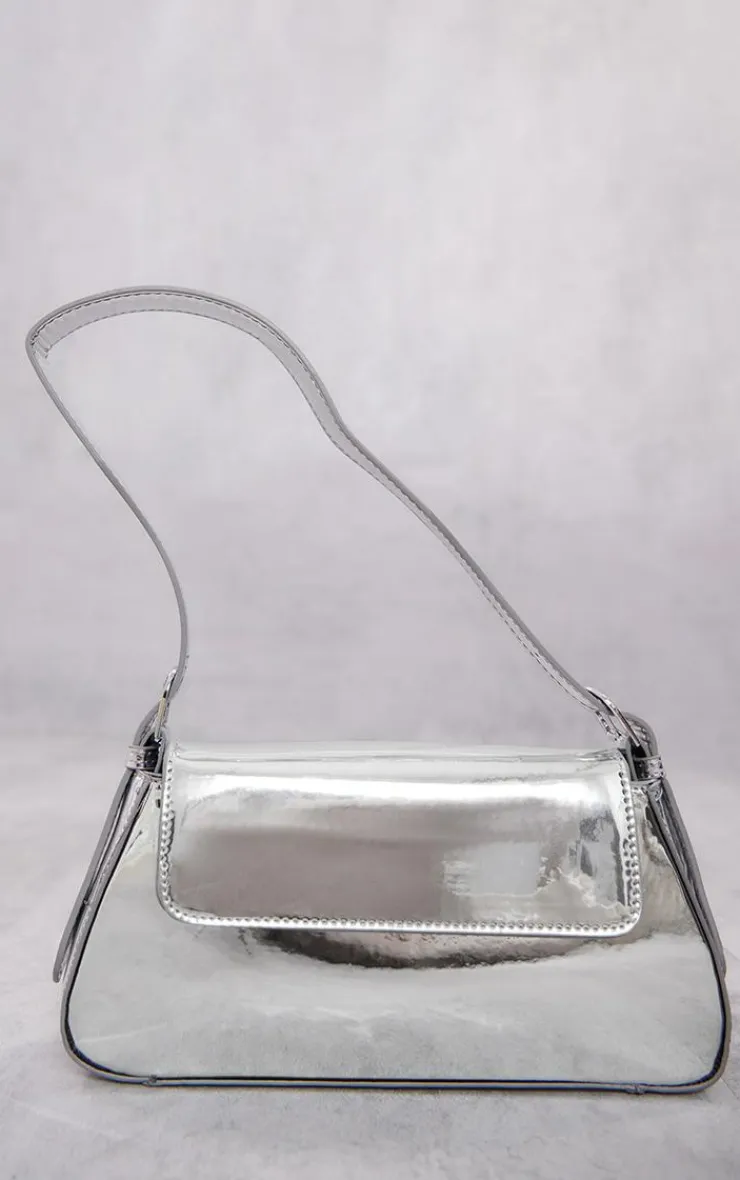 PrettyLittleThing Shoulder Bags*Metallic Trapeze Shoulder Bag