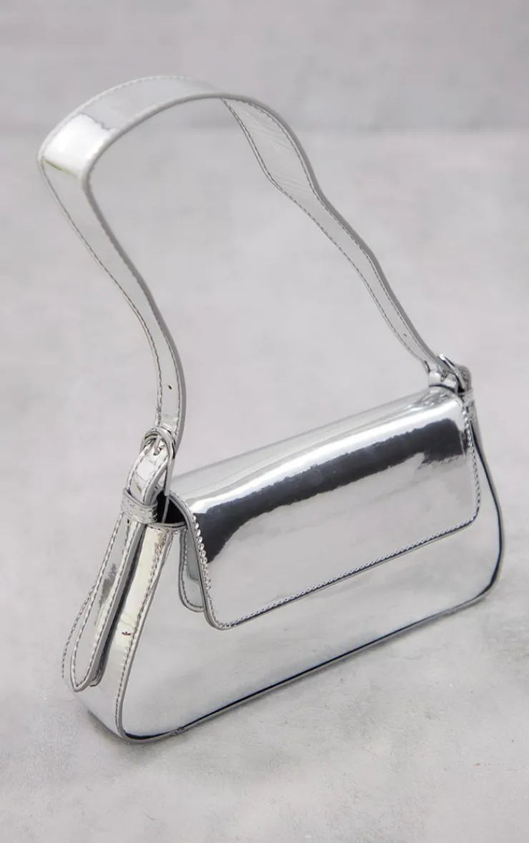 PrettyLittleThing Shoulder Bags*Metallic Trapeze Shoulder Bag