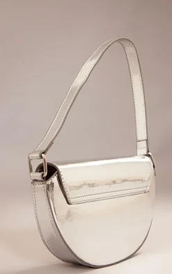 PrettyLittleThing Shoulder Bags*Mirrored Cut Out Flap Shoulder Bag