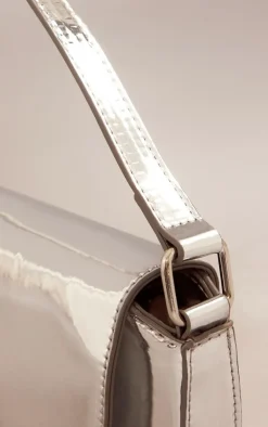 PrettyLittleThing Shoulder Bags*Mirrored Cut Out Flap Shoulder Bag