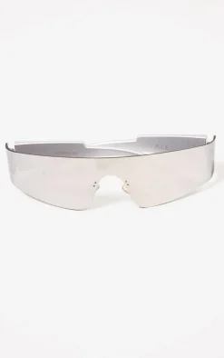 PrettyLittleThing Visor Sunglasses*Mirrored Slim Visor Sunglasses