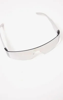 PrettyLittleThing Visor Sunglasses*Mirrored Slim Visor Sunglasses