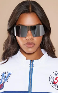 PrettyLittleThing Visor Sunglasses*Mirrored Wrap Round Visor Sunglasses