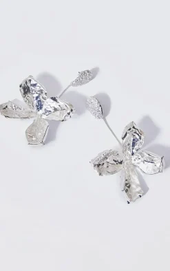 PrettyLittleThing Statement Earrings*Molten Flower Drop Statement Earrings
