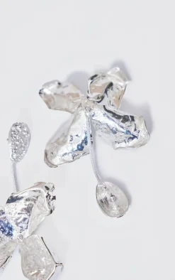 PrettyLittleThing Statement Earrings*Molten Flower Drop Statement Earrings