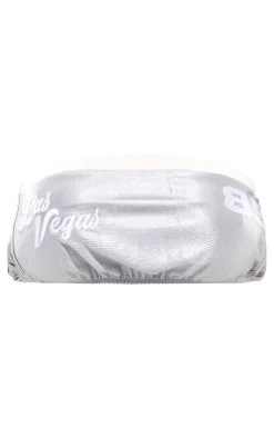 Discount PrettyLittleThing Printed Bandeau Top Silver