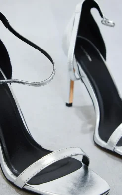 PrettyLittleThing Heeled Sandals*PU Square Toe Heeled Sandals