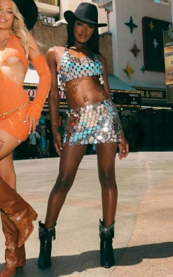 PrettyLittleThing Body Jewelry*Sequin Body Chain Skirt
