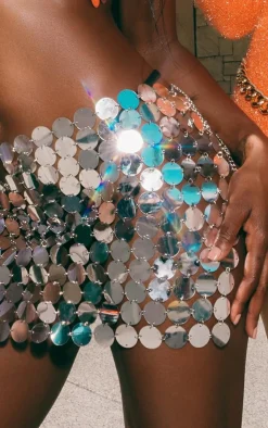 PrettyLittleThing Body Jewelry*Sequin Body Chain Skirt