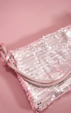 PrettyLittleThing Shoulder Bags*Sequin Knot Handle Slouchy Shoulder Bag