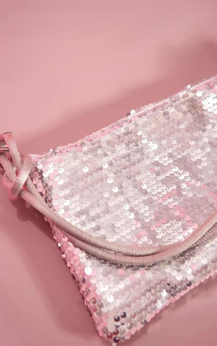 PrettyLittleThing Shoulder Bags*Sequin Knot Handle Slouchy Shoulder Bag