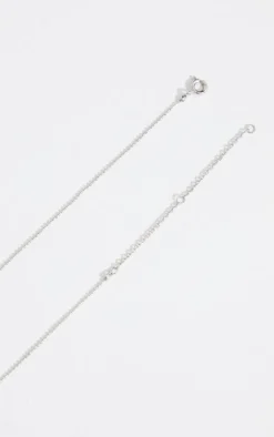 PrettyLittleThing Necklaces*Simple Dainty Diamante Cross Necklace