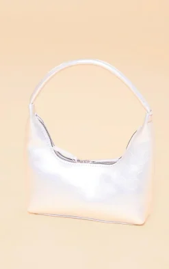 PrettyLittleThing Shoulder Bags*Simple Structured Double Zip Shoulder Bag