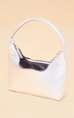 PrettyLittleThing Shoulder Bags*Simple Structured Double Zip Shoulder Bag
