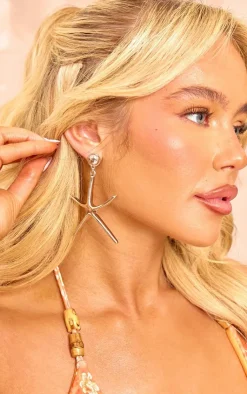 PrettyLittleThing Statement Earrings*Starfish Statement Earrings