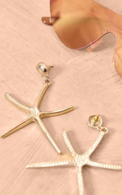PrettyLittleThing Statement Earrings*Starfish Statement Earrings