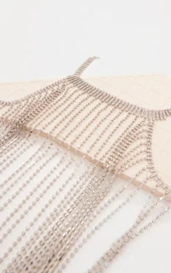 PrettyLittleThing Body Jewelry*Statement Diamante Tassel Body Chain