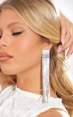 PrettyLittleThing Statement Earrings*Stud Tassel Extra Statement Earrings