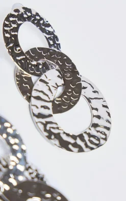 PrettyLittleThing Statement Earrings*Textured Link Drop Statement Earrings