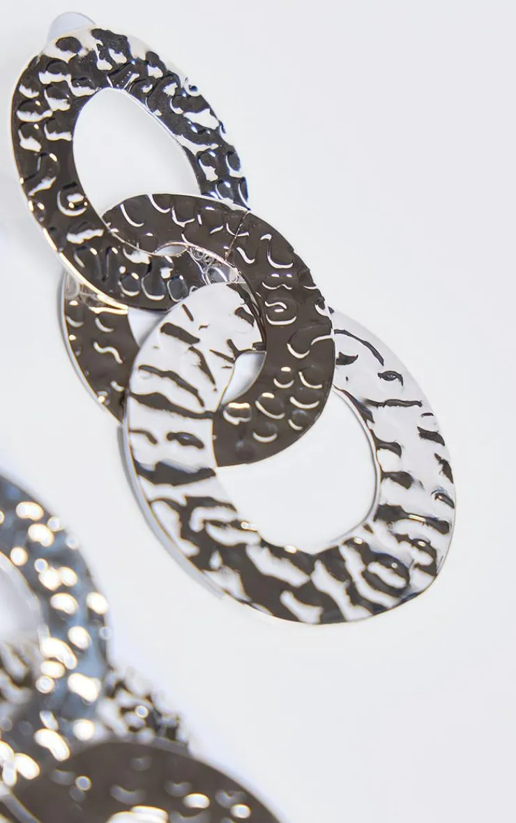 PrettyLittleThing Statement Earrings*Textured Link Drop Statement Earrings