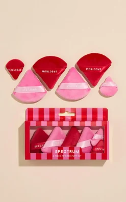 PrettyLittleThing Makeup Brushes & Tools*Spectrum Merry & Bright 6 Piece Velvet Powder Puff Set